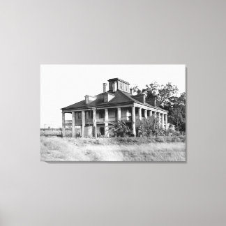 Seven Oaks Plantation, Westwego LA Canvas Print Leinwanddruck