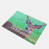 Seven Point Buck Painterly Welcome Doormat Fußmatte (Schrägansicht)
