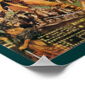 Seven Samurai Kurosawa Vintag Movie Poster (Ecke)