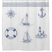 Seven Seas Duschvorhang (Vorderseite)