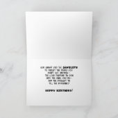 Seven Senile Friends Karte (Innenseite)