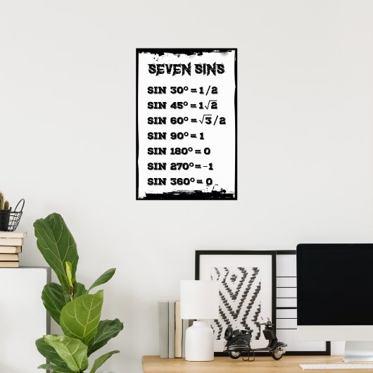 Seven Sins Poster (Heimbüro)