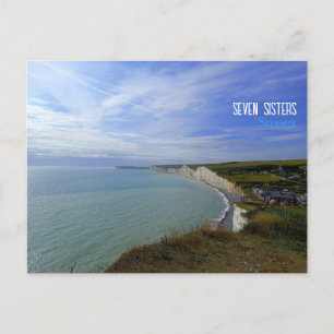 Seven Sisters, Sussex, UK Postkarte