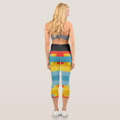 SEVEN SKULL BY MASANSER PIXELAT CAPRI LEGGINGS (Rückseite)