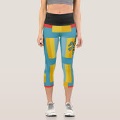 SEVEN SKULL BY MASANSER PIXELAT CAPRI LEGGINGS (Vorderseite)
