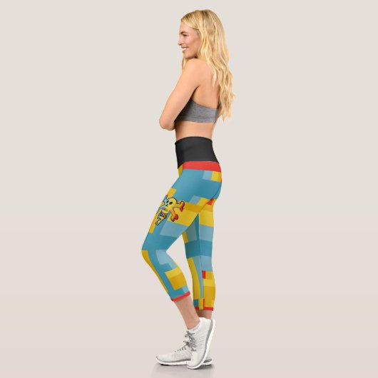 SEVEN SKULL BY MASANSER PIXELAT CAPRI LEGGINGS (Links)