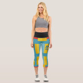 SEVEN SKULL BY MASANSER PIXELAT CAPRI LEGGINGS (Vorderseite)