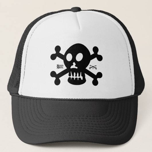 SEVEN SKULL BY MASANSER PIXELAT TRUCKERKAPPE (Vorderseite)