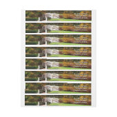 Seven Springs Fall Bridge I Herbst Landschaft (Bogen)