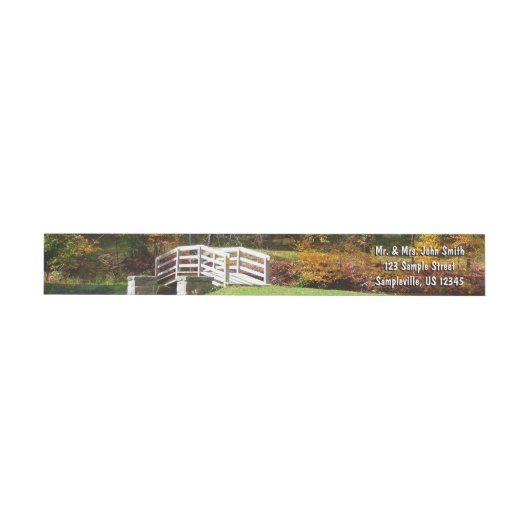 Seven Springs Fall Bridge I Herbst Landschaft (Person)