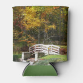 Seven Springs Fall Bridge I Herbst Landschaft Dosenkühler (Vorderseite)