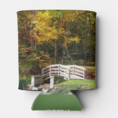 Seven Springs Fall Bridge I Herbst Landschaft Dosenkühler (Rückseite)