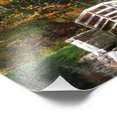 Seven Springs Fall Bridge I Herbst Landschaft Fotodruck (Ecke)