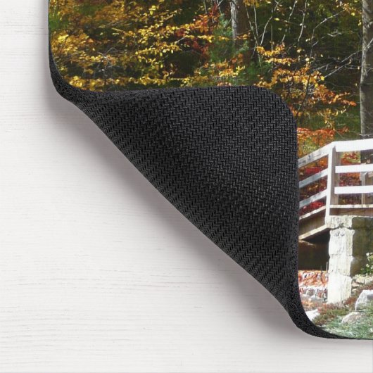 Seven Springs Fall Bridge I Herbst Landschaft Mousepad (Ecke)