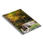 Seven Springs Fall Bridge I Herbst Landschaft Notizblock (Rechte Seite)