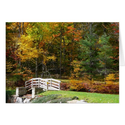 Seven Springs Fall Bridge I Herbstlandschaft (Vorderseite (Horizontal))