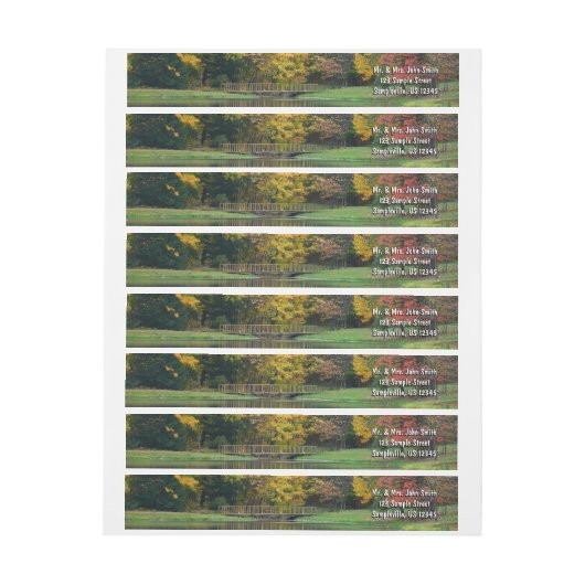 Seven Springs Fall Bridge II Herbstlandschaft (Bogen)