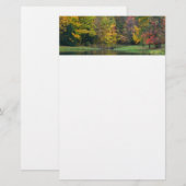 Seven Springs Fall Bridge II Herbstlandschaft Briefpapier (Vorne/Hinten)