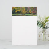 Seven Springs Fall Bridge II Herbstlandschaft Briefpapier (Stehend Vorderseite)
