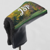 Seven Springs Fall Bridge II Herbstlandschaft Golf Headcover (3/4 Vorderseite)