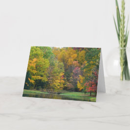 Seven Springs Fall Bridge II Herbstlandschaft Karte