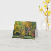 Seven Springs Fall Bridge II Herbstlandschaft Karte (Gelbe Blume)