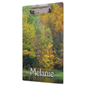Seven Springs Fall Bridge II Herbstlandschaft Klemmbrett (Links)