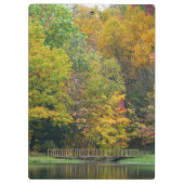 Seven Springs Fall Bridge II Herbstlandschaft Klemmbrett (Rückseite)