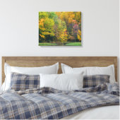 Seven Springs Fall Bridge II Herbstlandschaft Leinwanddruck (Insitu (Schlafzimmer))