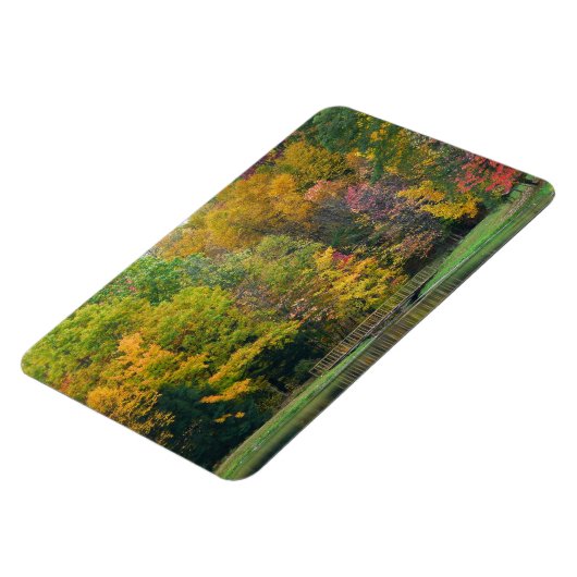 Seven Springs Fall Bridge II Herbstlandschaft Magnet (Linke Seite)