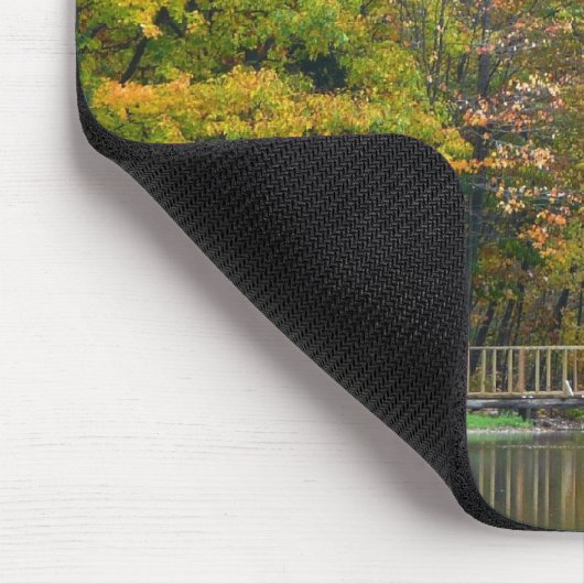 Seven Springs Fall Bridge II Herbstlandschaft Mousepad (Ecke)