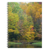 Seven Springs Fall Bridge II Herbstlandschaft Notizblock (Vorderseite)