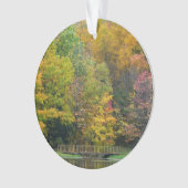 Seven Springs Fall Bridge II Herbstlandschaft Ornament (Vorderseite)