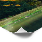 Seven Springs Fall Bridge II Herbstlandschaft Poster (Ecke)