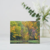 Seven Springs Fall Bridge II Herbstlandschaft Postkarte (Stehend Vorderseite)