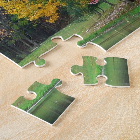 Seven Springs Fall Bridge II Herbstlandschaft Puzzle (Seite)