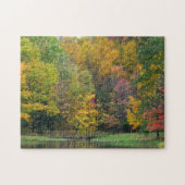 Seven Springs Fall Bridge II Herbstlandschaft Puzzle (Horizontal)