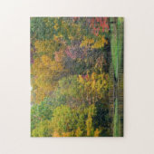 Seven Springs Fall Bridge II Herbstlandschaft Puzzle (Vertikal)