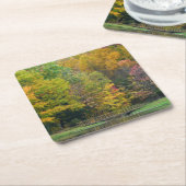 Seven Springs Fall Bridge II Herbstlandschaft Rechteckiger Pappuntersetzer (angewinkelt)