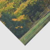 Seven Springs Fall Bridge II Herbstlandschaft Seidenpapier (Detail)