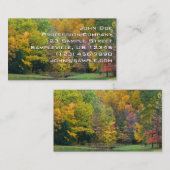 Seven Springs Fall Bridge II Herbstlandschaft Visitenkarte (Vorne/Hinten)