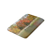 Seven Springs Fall Bridge III Herbstlandschaft Badematte (Schrägansicht)