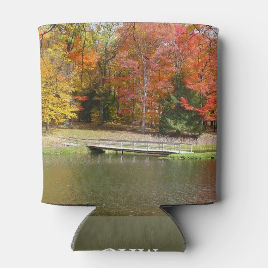 Seven Springs Fall Bridge III Herbstlandschaft Dosenkühler (Rückseite)