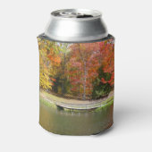 Seven Springs Fall Bridge III Herbstlandschaft Dosenkühler (Kanne Rückseite)