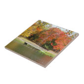 Seven Springs Fall Bridge III Herbstlandschaft Fliese (Seite)