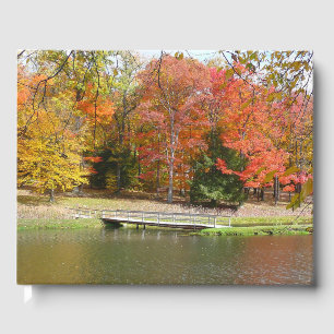 Seven Springs Fall Bridge III Herbstlandschaft Gästebuch