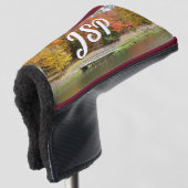 Seven Springs Fall Bridge III Herbstlandschaft Golf Headcover (3/4 Vorderseite)