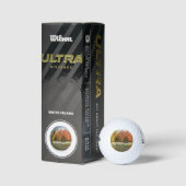 Seven Springs Fall Bridge III Herbstlandschaft Golfball (Verpackungen)