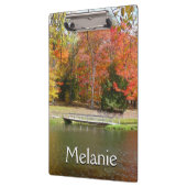 Seven Springs Fall Bridge III Herbstlandschaft Klemmbrett (Links)