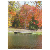 Seven Springs Fall Bridge III Herbstlandschaft Klemmbrett (Rückseite)
